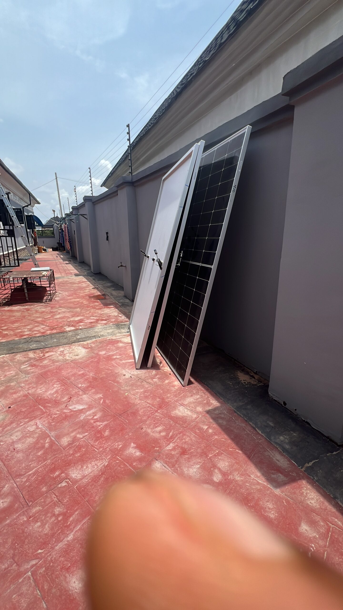 Solar installation exterior view